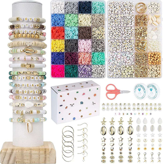 Sieraden kit voor het maken van armbanden, oorbellen en kettingen doe-het-zelf voor kinderen en volwassenen