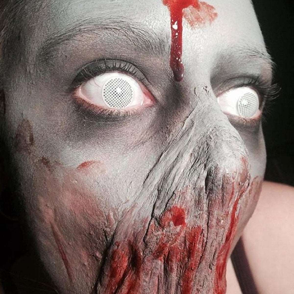 Witte Zombie Look mesh Halloween Lenzen